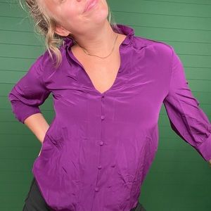 Chloe silk purple shirt